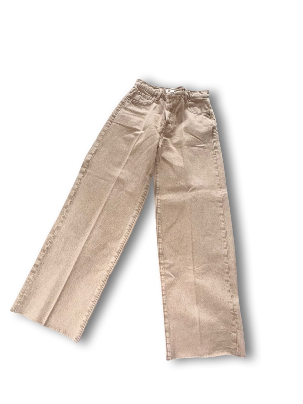 pistola Straight Leg Jeans in Light Beige - Picture 2 of 5